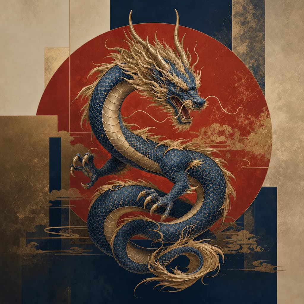 Dragon in the Contemporary Seal Gallery visual style